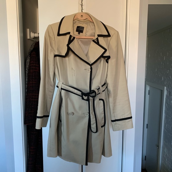 piped trench coat
